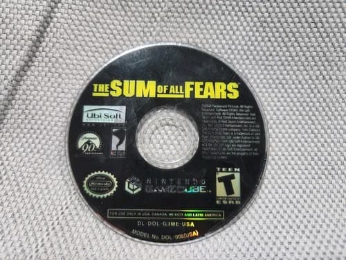 The Sum of All Fears (GameCube, 2003) Disc Only