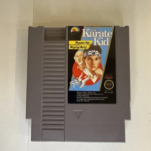Karate Kid (Nintendo NES, 1987) Authentic, Tested/Working Cleaned