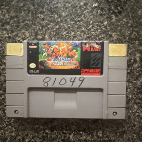 Data East Joe & Mac 2 Lost in the Tropics SNES Game NTSC-U/C