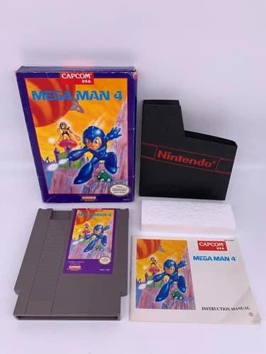 MEGA MAN 4 Nintendo Entertainment System NES CIB Complete Box Manual Authentic