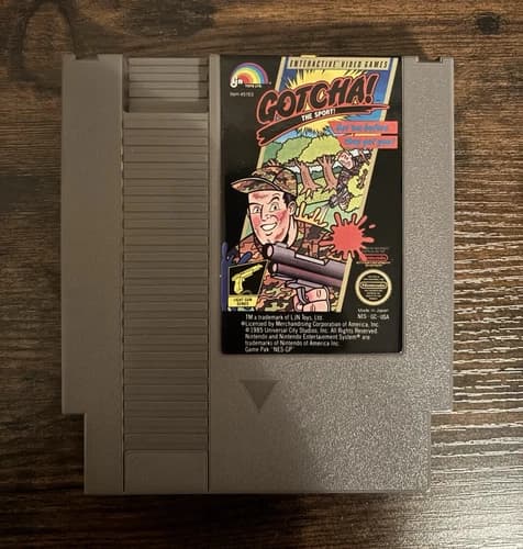 LJN Gotcha! The Sport! (Nintendo NES) Game only, Tested & Works