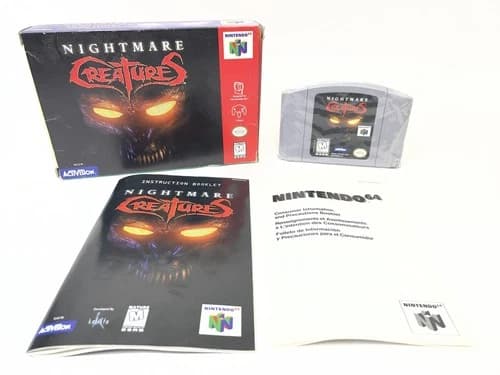 Nightmare Creatures N64 W/Box and Manual
