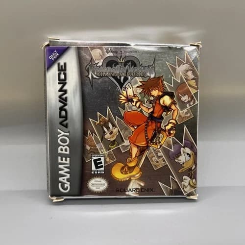 Kingdom Hearts-Chain Of Memories GBA Game Boy Advance Complete CIB W/Instru Book