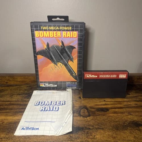 Bomber Raid (Sega Master System SMS) Complete CIB Authentic & Tested