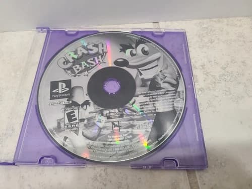 CRASH BASH game disc only - Sony Playstation PS1 - Crash Bandicoot