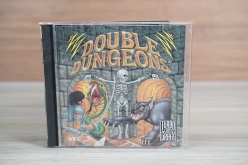 Double Dungeons TurboGrafx-16 Complete CIB Tested Authentic