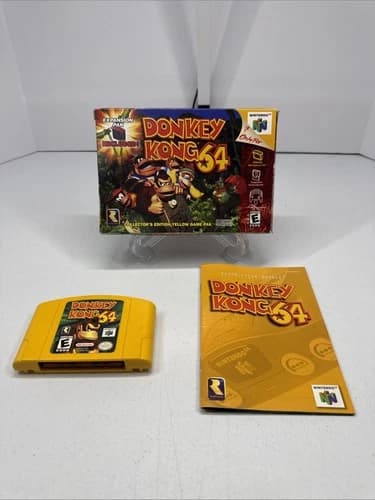 Nintendo Donkey Kong 64 N64 Complete In Box with Manual- Pristine