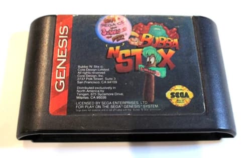Bubba 'N' Stix Sega Genesis, 1994 Cartridge Only Cleaned & Tested Works Perfect