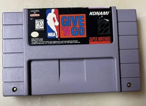 NBA Give N' Go (Super Nintendo Entertainment System SNES, 1995) Authentic Tested
