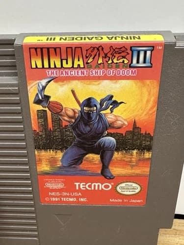 Ninja Gaiden III: The Ancient Ship of Doom NES Authentic Cart Working
