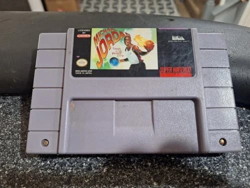 Michael Jordan Chaos in the Windy City LSuper Nintendo Cart SNES TESTED WORKING