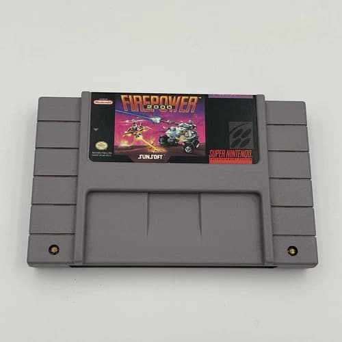 Firepower 2000 (Super Nintendo SNES, 1992) Authentic Cartridge - Tested Clean