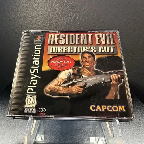 Resident Evil Director's Cut PlayStation 1 PS1 Black Label Excellent CIB Reg Crd