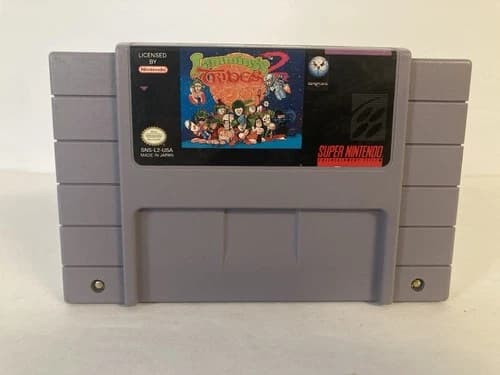 Lemmings 2: The Tribes Super Nintendo SNES Game Cartridge