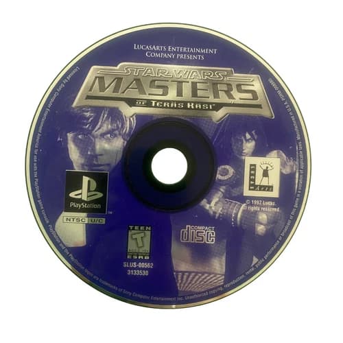 Star Wars Masters of Teräs Käsi PlayStation Video Game Teen Rating
