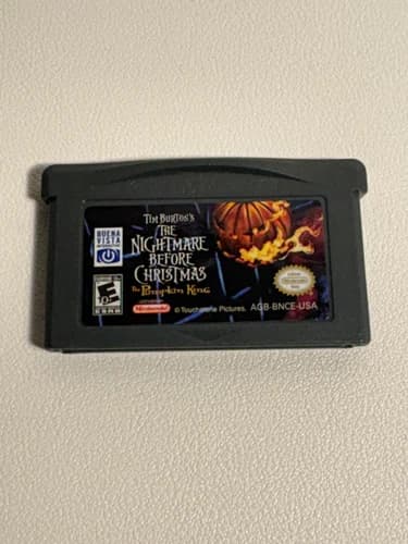 The Nightmare Before Christmas the Pumpkin King Game Boy Advance GBA Authentic