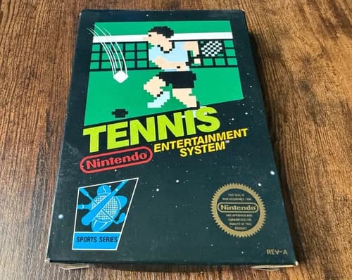 circle seal Tennis complete in box nintendo nes black box game