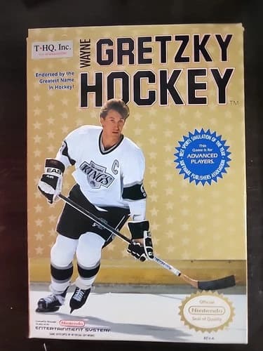 Wayne Gretzky Hockey (Nintendo, NES) - Complete In Box!
