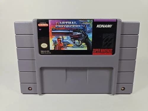 Lethal Enforcers (Super Nintendo Game SNES) Cartridge Only