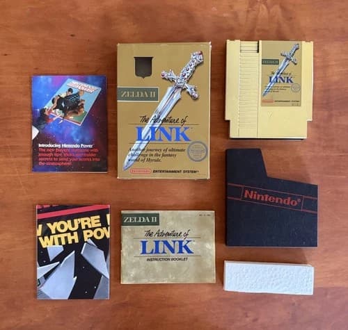Legend of Zelda II 2 The Adventure of Link (Nintendo NES) Great Condition CIB