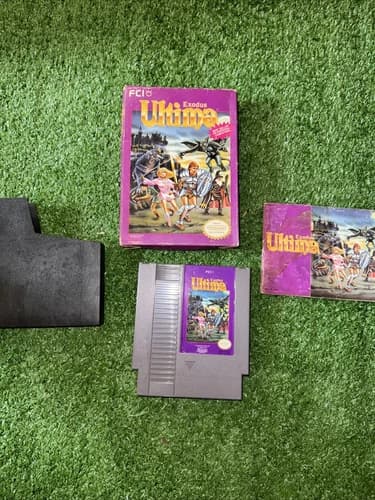 Ultima Exodus (Nintendo) NES cib Good Condition Good Box, Manual Game
