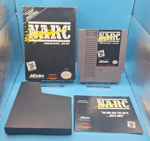 Narc for Nintendo NES CIB ~ Game w/ Dust Sleeve, Manual, and Box