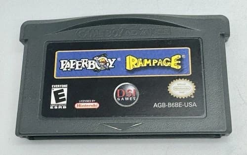 Paperboy Rampage Game Boy Advance Nintendo GBA Authentic Arcade 80s Tested