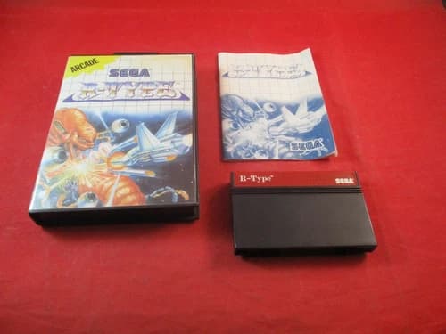 R-Type (Sega Master System) COMPLETE w/ Box manual game WORKS!