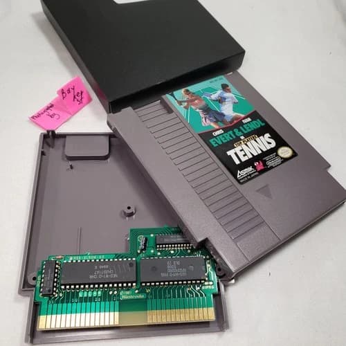 Top Players Tennis NES AUTHENTIC original Nintendo Chris Evert Ivan Lendl player