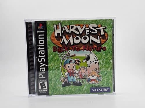 Sony Playstation 1 PS1 Harvest Moon Back To Nature CIB Cleaned & Tested
