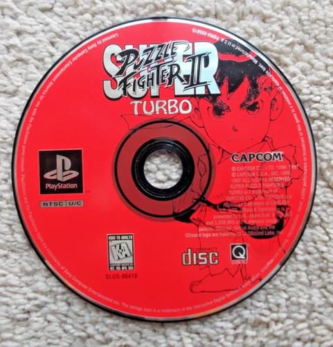 Super Puzzle Fighter 2 Turbo (Sony PlayStation 1, PS1)