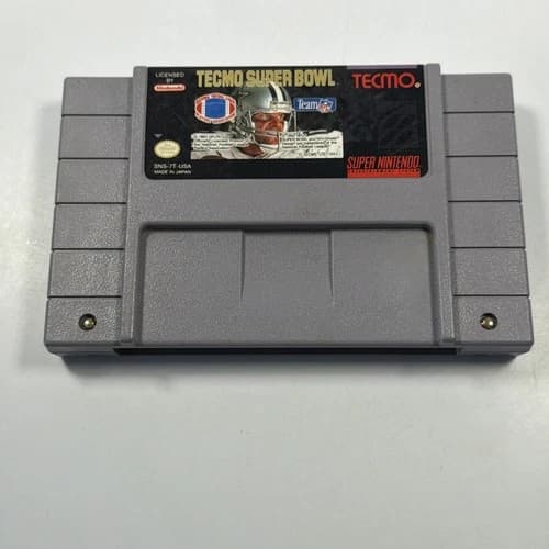 Tecmo Super Bowl Super Nintendo SNES Sports Game NTSC-U/C American Football