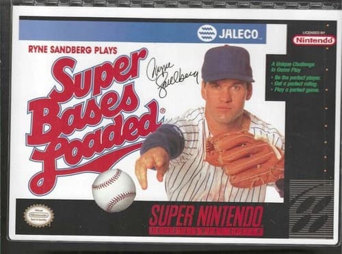 Ryne Sandberg Plays Bases Loaded 3 Nintendo, 1991 * Store Sign