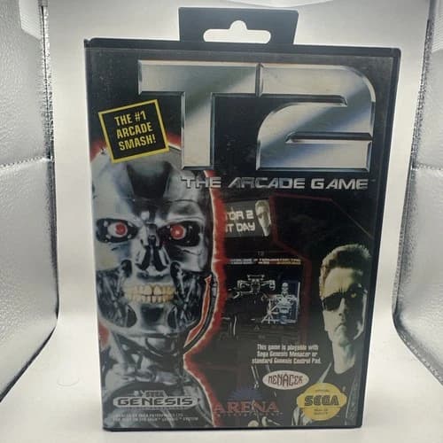 T2: The Arcade Game (Sega Genesis, 1992) CIB Tested