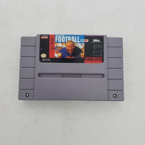 SNES-Super Nintendo-John Madden Football-Tested/Working-Authentic/Original.
