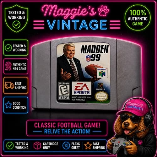 Madden NFL 99 N64 tested