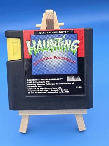 Haunting starring Polterguy Sega Genesis Cleaned, Tested, Authentic - Cart Only