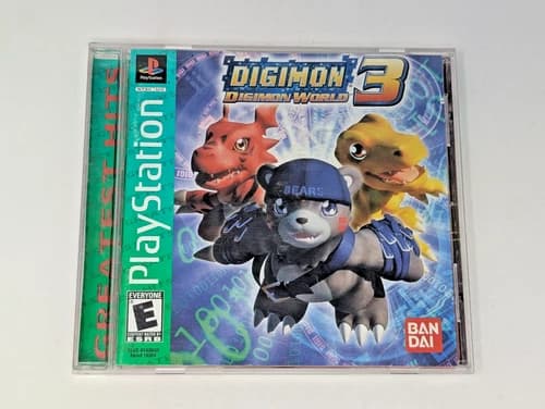 Digimon World 3 Playstation 1 PS1 2002 CIB Complete w/ Manual BANDAI