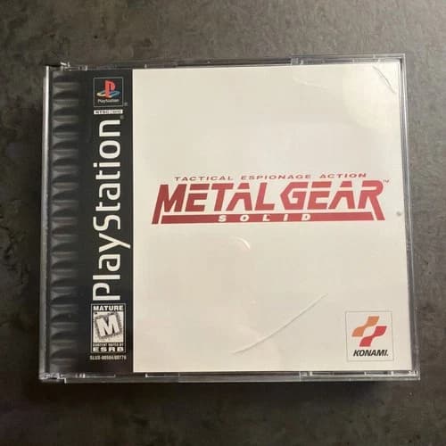 Metal Gear Solid (Sony PlayStation 1, 1998) PS1 CIB Complete Black Label TESTED
