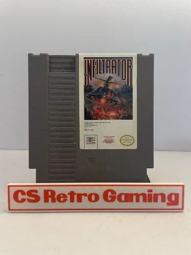 Infiltrator (Nintendo NES) Cosmetically Flawed Authentic Cleaned Tested Working