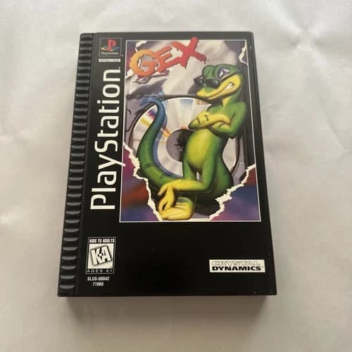 Gex Sony PlayStation 1 PS1 Long Box Complete Original Case Manual