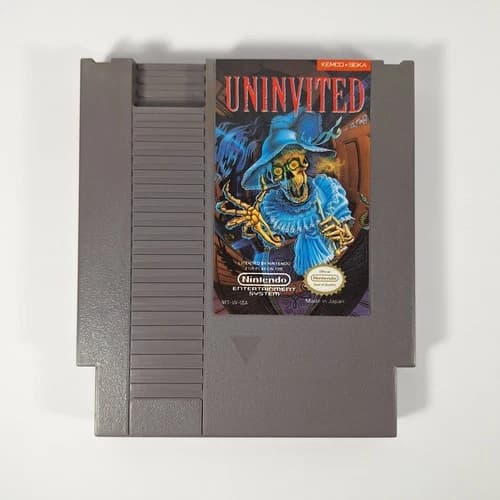 Uninvited Nintendo Entertainment System NES Game Cartridge Only - Tested, Saves