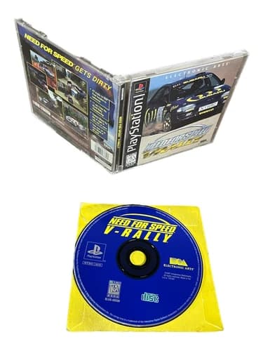 Sony PlayStation 1 PS1 Complete CIB COMPLETE TESTED Need For Speed V-Rally