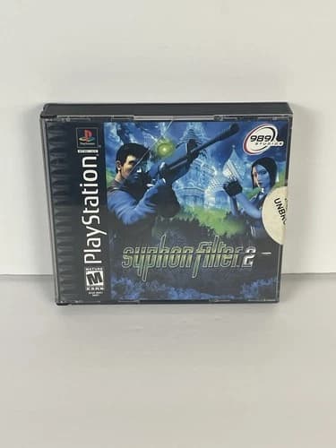 Syphon Filter 2 Sony PlayStation 1 PS1 Black Label Complete In Box With Manual