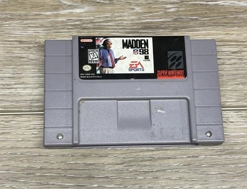 Madden NFL 98 (Super Nintendo Entertainment System, SNES) Free Shipping
