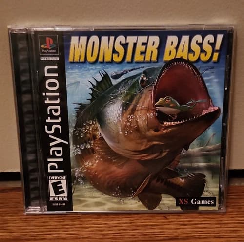 XS Games Monster Bass! Sony PlayStation 1 PS1 NTSC-U/C Fishing Sports E