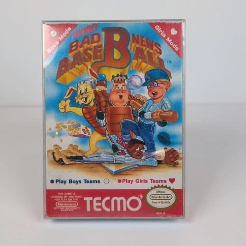 Bad News Baseball (Nintendo NES) Tecmo COMPLETE IN BOX CIB TESTED AUTHENTIC