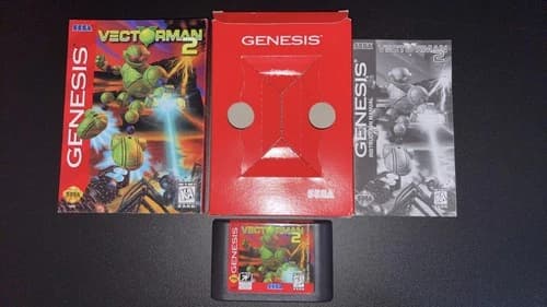 Vectorman 2 (Sega Genesis, 1996) Authentic CIB Complete w/ Manual! VG Shape!