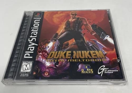 Duke Nukem: Total Meltdown (Sony PlayStation 1, 1997) PS1 CIB w/ Reg Card Tested