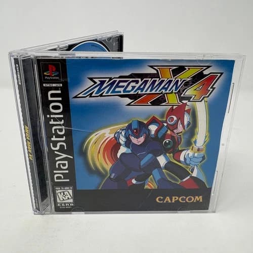 Mega Man X4 (Playstation 1 PS1) CIB Complete in Box Black Label